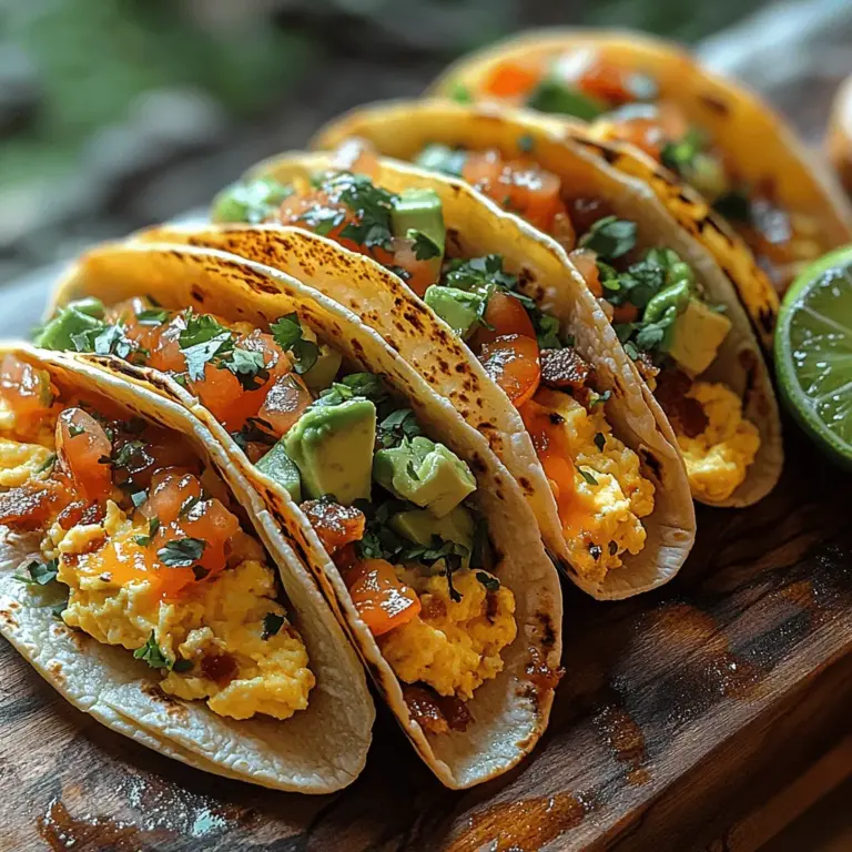There’s something undeniably satisfying about a well-crafted taco, and when you combine the rich flavors of bacon and eggs, you’ve got a dish that not only delights the palate but also sets the tone for a fantastic meal. Bacon Egg Fiesta Tacos are a culinary celebration that brings together crispy bacon, fluffy scrambled eggs, and fresh toppings, all wrapped in a warm tortilla. This dish is perfect for breakfast, brunch, or even a quick dinner, making it a versatile option for any time of day.