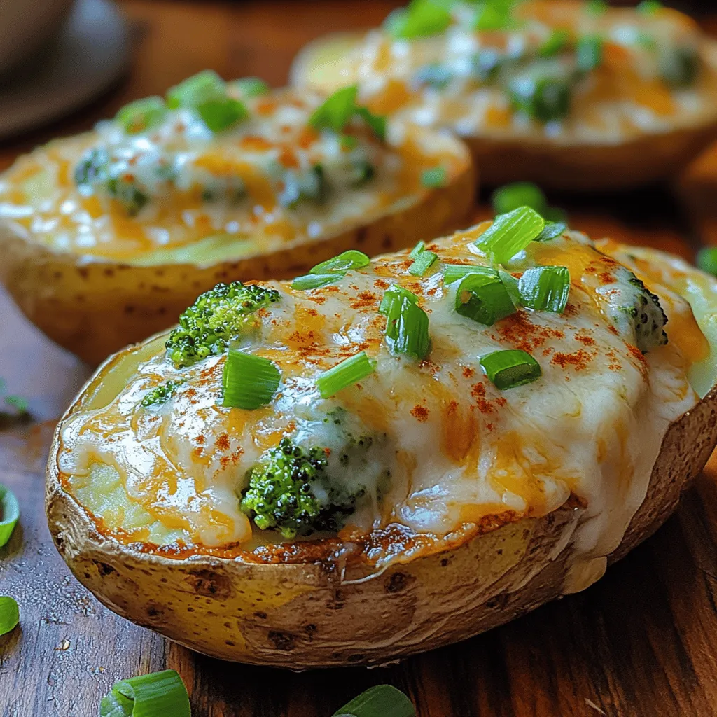Twice-baked potatoes are a classic comfort food that brings warmth and satisfaction to any table. With their crispy skin and fluffy insides, they offer a delightful canvas for delicious fillings. However, the Cheesy Broccoli Bliss Twice-Baked Potatoes take this beloved dish to a whole new level by incorporating vibrant broccoli and rich cheese into the mix. This unique twist not only enhances the flavor profile but also adds a nutritious element, making it a fantastic option for family meals, potlucks, or as a hearty side dish.