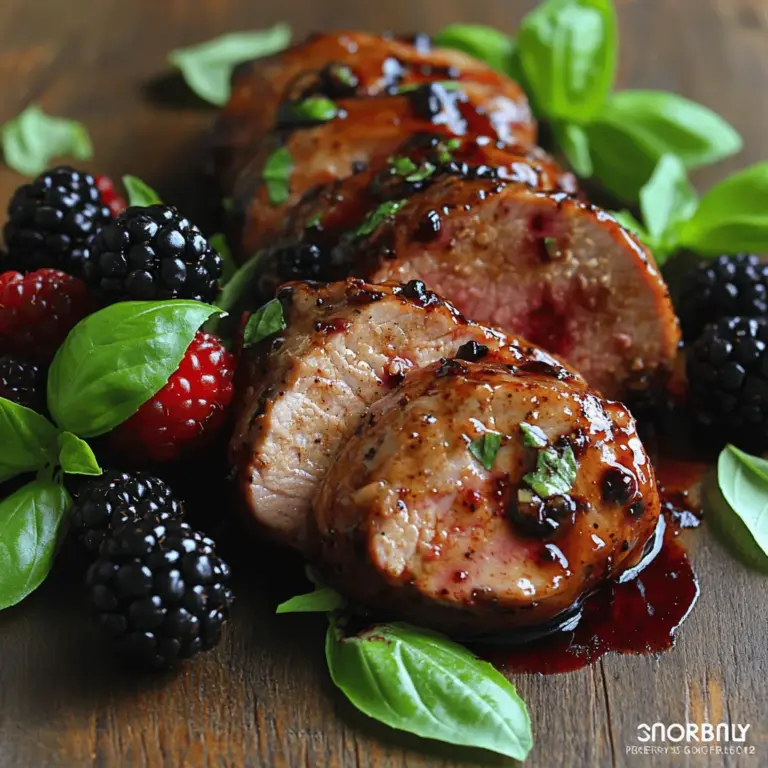 Welcome to a culinary adventure that marries the rich, savory notes of pork with the sweet, tangy essence of blackberries and balsamic vinegar. This Blackberry Balsamic Glazed Pork recipe is not just a dish; it’s an experience that elevates any meal, whether it’s a casual family dinner or a special gathering with friends. The harmonious blend of flavors makes it a standout choice, showcasing how simple ingredients can create a gourmet masterpiece.