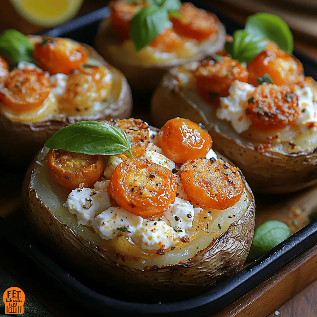 Baked potatoes have long been a beloved staple in kitchens around the world, celebrated for their comforting texture and versatility. As a classic comfort food, they offer a blank canvas that can be dressed up in countless ways—from simple butter and sour cream to more elaborate toppings that elevate the dish to new culinary heights. Today, we’re excited to introduce a delightful variation that takes this beloved dish to the next level: Feta Delight Baked Potatoes.