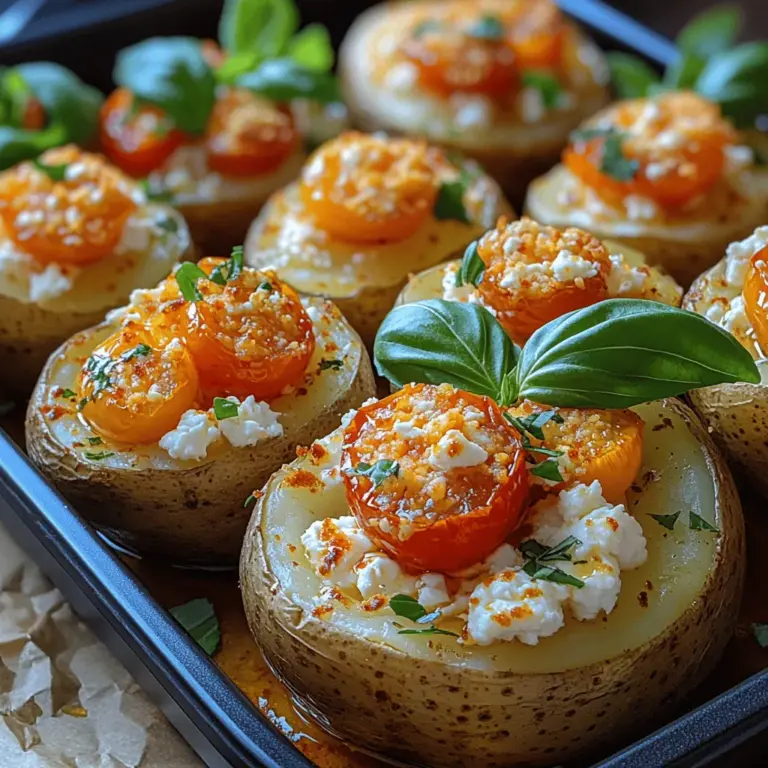 Baked potatoes have long been a beloved staple in kitchens around the world, celebrated for their comforting texture and versatility. As a classic comfort food, they offer a blank canvas that can be dressed up in countless ways—from simple butter and sour cream to more elaborate toppings that elevate the dish to new culinary heights. Today, we’re excited to introduce a delightful variation that takes this beloved dish to the next level: Feta Delight Baked Potatoes.