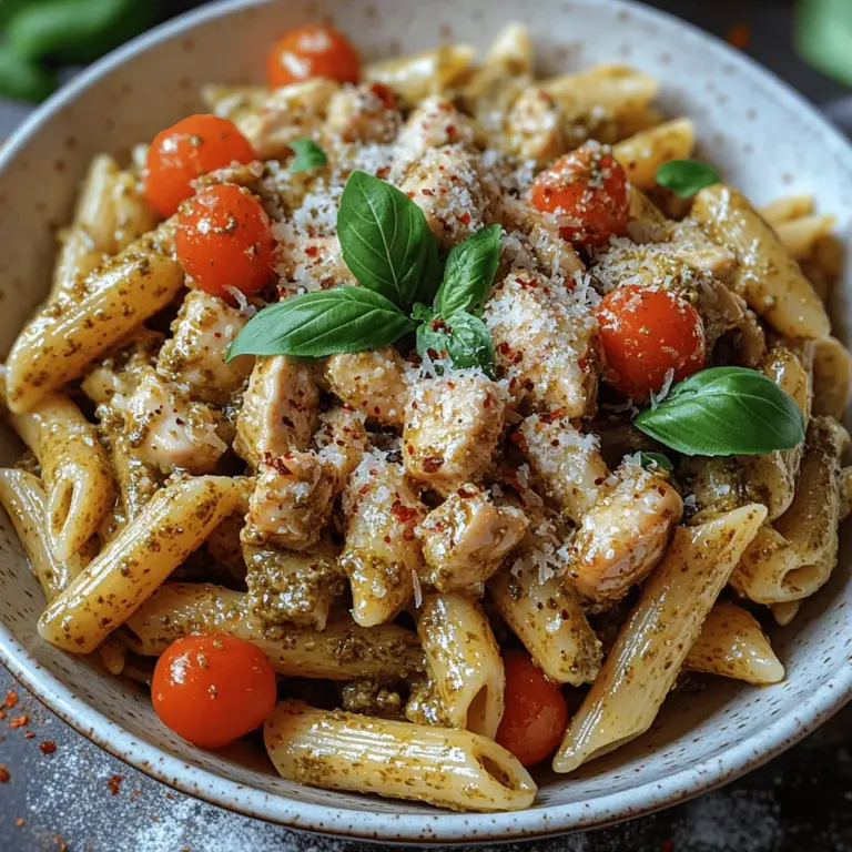 When it comes to easy yet delectable dinner options, few dishes can compete with Creamy Basil Pesto Chicken Penne. This recipe offers a delightful blend of creamy texture and robust flavors that make it a favorite for many. Whether you’re looking to impress guests at a dinner party or simply craving a comforting meal after a long day, this dish is sure to deliver.
