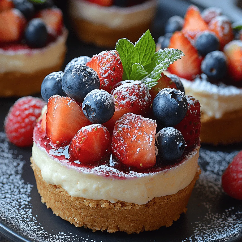 Creating the perfect Mini Cheesecake Fruit Cups involves a few key components: the crust, the cheesecake filling, and the topping. Each ingredient plays a crucial role in achieving the desired flavor and texture, so let’s take a closer look at what goes into this delectable treat.