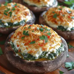Stuffed mushrooms are the quintessential appetizer that never fails to impress. Their versatility makes them a popular choice for gatherings, parties, and family dinners alike. Whether you are hosting a casual get-together or a more formal event, these bite-sized delights are sure to be a hit. Our Savory Parmesan Spinach Stuffed Mushrooms recipe stands out not only because of its delicious flavor combination but also due to the health benefits that come from incorporating spinach into the mix.