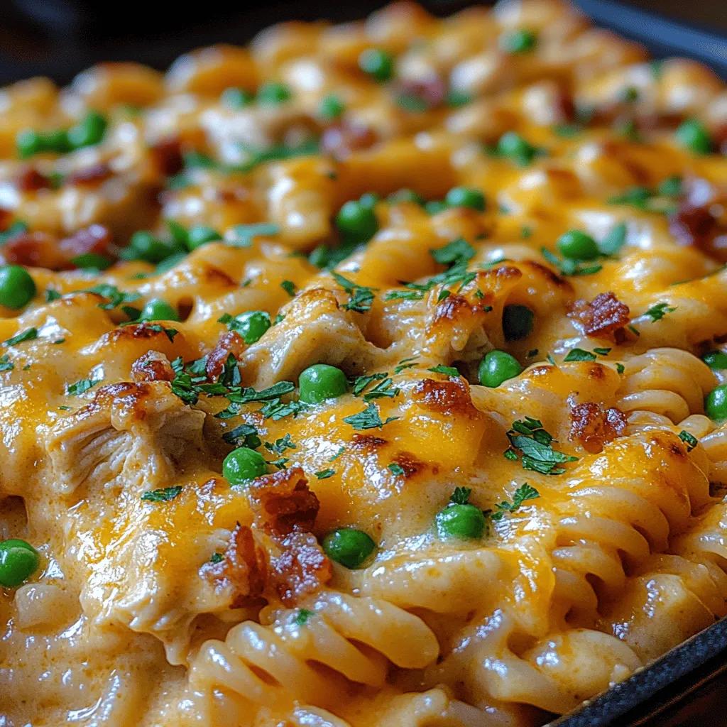 To truly appreciate the creamy chicken bacon ranch pasta bake, it’s essential to understand the role each ingredient plays in creating this delightful dish. Below is a detailed breakdown of the main components that come together to form this mouthwatering recipe.