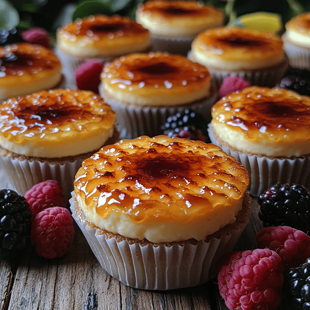 Crème brûlée is a classic dessert known for its rich and creamy custard base, topped with a layer of hard caramel that creates a satisfying crack when you dig in with a spoon. This elegant treat has been a favorite in restaurants and at special occasions for decades, often celebrated for its luxurious flavor and impressive presentation. However, as culinary creativity knows no bounds, this beloved dessert has undergone a delightful transformation: the mini crème brûlée cheesecake.