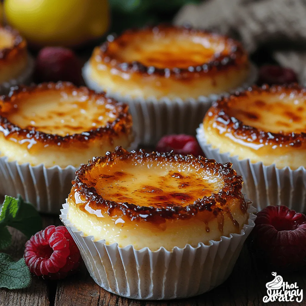 Mini Crème Brûlée Cheesecakes Recipe