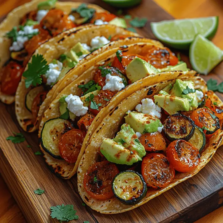 The foundation of any great taco lies in its ingredients, and for Roasted Veggie and Goat Cheese Tacos, fresh vegetables take center stage. The primary vegetables used in this recipe include zucchini, bell peppers, red onions, and cherry tomatoes. Each of these vegetables brings its own unique nutritional benefits and flavor profile, creating a delightful medley that enhances the overall dish.