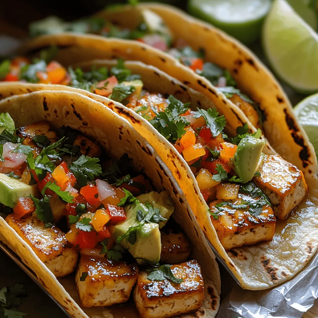 At the heart of the Tropical Tofu Tiki Tacos lies the tofu marinade, which serves as the flavor foundation for this dish. The key to achieving a deliciously savory and slightly sweet profile involves a thoughtful combination of ingredients.