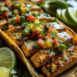 At the heart of the Tropical Tofu Tiki Tacos lies the tofu marinade, which serves as the flavor foundation for this dish. The key to achieving a deliciously savory and slightly sweet profile involves a thoughtful combination of ingredients.