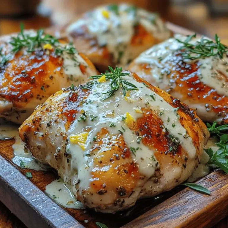 In the world of home cooking, few things evoke the feeling of comfort quite like a beautifully roasted chicken. This dish not only fills the kitchen with tantalizing aromas but also brings families and friends together around the dinner table. Among the many variations, Herb Roasted Chicken in Creamy White Sauce stands out as a sumptuous choice that combines rich flavors and a delightful blend of herbs. Its creamy sauce, infused with aromatic herbs, transforms a simple roast into a gourmet experience that can elevate any meal, whether it's a cozy family gathering or a festive occasion.