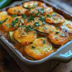 Welcome to the delightful world of comfort food, where every bite brings a sense of warmth and satisfaction. Today, we’re excited to introduce you to a dish that perfectly embodies this sentiment: Cheesy Zucchini Delight. This scrumptious casserole mixes the goodness of fresh zucchinis with a rich blend of cheeses, creating a dish that is not only indulgent but also packed with nutrients. Whether you’re preparing a cozy family dinner or hosting a gathering with friends, this recipe is easy to prepare and promises a medley of flavors that will leave your taste buds craving more.