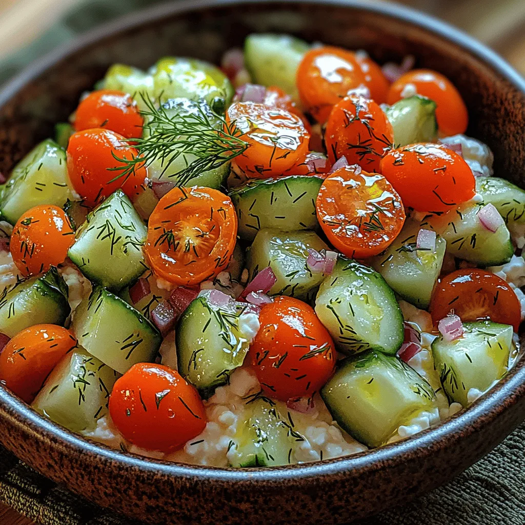 Cottage cheese and cucumber salad has gained considerable popularity as a go-to dish for those seeking a healthy and refreshing option. This salad not only pleases the palate, but it also serves as an ideal choice for health-conscious individuals looking to incorporate nutritious ingredients into their meals. Whether enjoyed as a light lunch, a side dish at a summer barbecue, or a quick snack, this crisp and creamy salad offers a delightful blend of flavors and textures that can satisfy a variety of dietary needs.