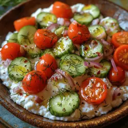 Cottage cheese and cucumber salad has gained considerable popularity as a go-to dish for those seeking a healthy and refreshing option. This salad not only pleases the palate, but it also serves as an ideal choice for health-conscious individuals looking to incorporate nutritious ingredients into their meals. Whether enjoyed as a light lunch, a side dish at a summer barbecue, or a quick snack, this crisp and creamy salad offers a delightful blend of flavors and textures that can satisfy a variety of dietary needs.