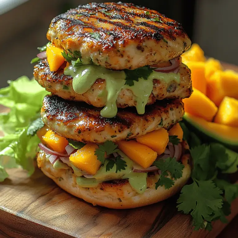 If you're in search of a delightful dish that combines tropical flavors with mouthwatering textures, look no further than Tropical Chicken Mango Sliders. This recipe brings together the juicy sweetness of ripe mangoes and the savory goodness of ground chicken, creating a slider that is not only delicious but also perfect for summer gatherings, casual dinners, or just a weeknight treat. The vibrant colors and fresh ingredients make these sliders visually appealing, while the unique combination of flavors will leave your taste buds dancing.
