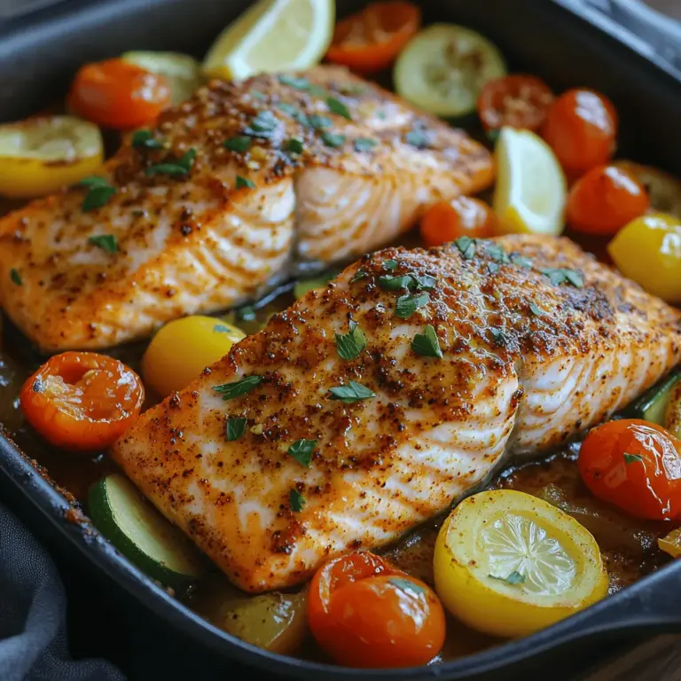The modern lifestyle demands efficiency without sacrificing quality, especially when it comes to meals. With an increasing number of people prioritizing health, easy recipes that can be prepared in minimal time are gaining popularity. One-pan meals, in particular, are a favorite among home cooks. They streamline the cooking process by allowing you to prepare your entire meal in one dish, reducing both prep time and cleanup. This Zesty One-Pan Cajun Salmon recipe perfectly fits the bill, making it an ideal choice for those evenings when you want something delicious without the hassle.
