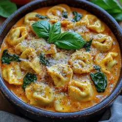 If you're in search of a comforting, flavorful dish that brings warmth to your dining table, look no further than creamy tomato spinach tortellini. This delightful pasta recipe is a harmonious blend of tender cheese-filled tortellini, vibrant spinach, and a rich, velvety sauce that envelops every bite in a comforting embrace. Whether you're whipping up a quick weeknight dinner or preparing a meal for friends and family, this dish is sure to impress with its colorful presentation and satisfying flavors.