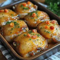 What sets Apricot Glazed Baked Chicken apart from other poultry dishes is the unique balance of flavors that apricots bring to the table. The natural sweetness of the fruit contrasts beautifully with the savory notes of the chicken, creating a harmonious dish that excites the taste buds. The glaze, made primarily from apricot preserves, infuses the chicken with a rich flavor profile that is both comforting and sophisticated.