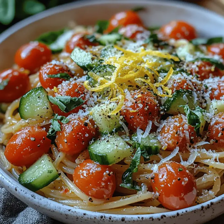 As the temperatures rise and the sun shines brightly, our culinary needs shift towards meals that are light, refreshing, and invigorating. Summer is the season for vibrant flavors and simple preparations, where we seek out dishes that both satisfy our cravings and provide relief from the heat. One such dish that embodies the spirit of summer is the "Refreshing Chilled Lemon Pasta Bowl." This recipe is not only easy to prepare but also celebrates the seasonal bounty of fresh ingredients, offering a delightful culinary experience that will have you returning for seconds.