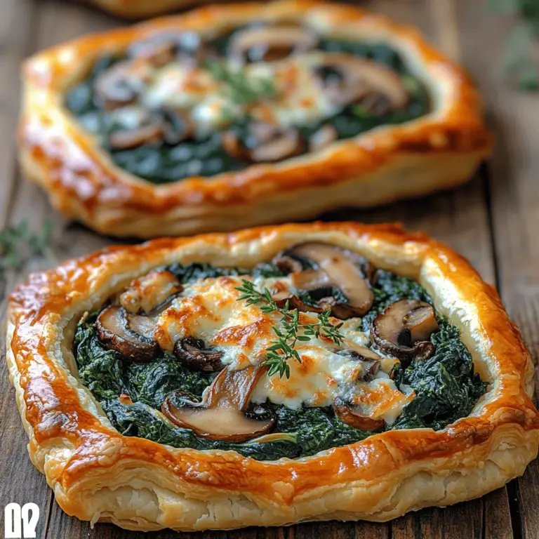 In the world of culinary delights, few dishes can rival the charm of a savory tart. The "Earthy Harmony: Savory Mushroom and Spinach Tart" is a perfect representation of this delicate balance, bringing together the earthy flavors of mushrooms and the vibrant freshness of spinach. This dish appeals not only to the taste buds but also to the eye, making it an irresistible addition to any meal. Whether served as a light lunch, a sophisticated appetizer at a dinner party, or a comforting dinner option, this savory tart showcases the versatility and adaptability of seasonal vegetables.