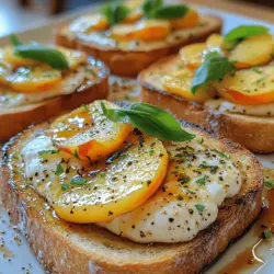 As the sun shines brighter and summer days extend into warm evenings, there's nothing quite like a refreshing and flavorful dish that embodies the essence of the season. Enter Peach & Burrata Bliss Toast – a delightful combination that celebrates the juicy sweetness of ripe peaches paired with the creamy indulgence of burrata cheese. This recipe is not just a meal; it's an experience that invites you to savor the flavors of summer in each bite.