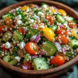 If you're looking for a light, refreshing dish that bursts with flavor, look no further than the Zesty Lemon Cucumber Couscous Salad. This salad is not just a feast for the eyes with its vibrant colors; it's also a delightful combination of textures and tastes that makes it a perfect addition to any meal. Whether you're hosting a summer barbecue, preparing a quick weeknight dinner, or need a side dish for a potluck, this couscous salad is incredibly versatile.