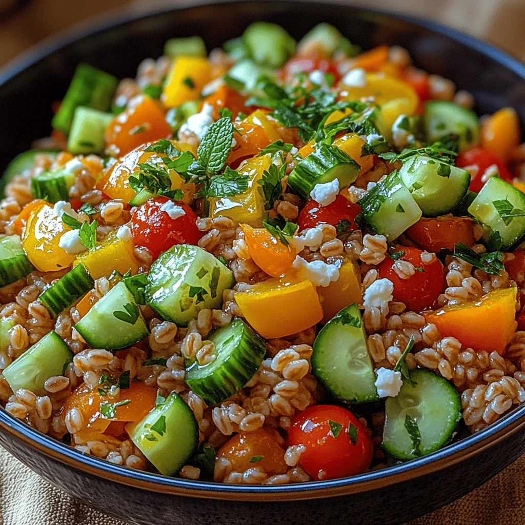 Citrus Kissed Farro Salad: A Refreshing Delight