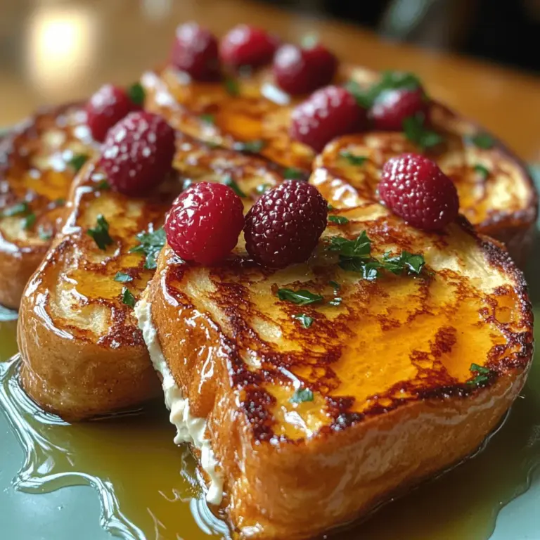 French toast is one of those timeless breakfast dishes that never goes out of style. Whether you're looking for a quick weekday breakfast or an indulgent weekend brunch, French toast serves as a versatile canvas for creativity. While traditional French toast is delicious on its own, the Dreamy Cream Cheese-Stuffed variety elevates this classic dish to a whole new level. Imagine thick slices of fluffy bread enveloping a rich and creamy filling, all topped with warm syrup and perhaps a sprinkle of powdered sugar. This recipe not only satisfies your cravings but also impresses your family and friends.