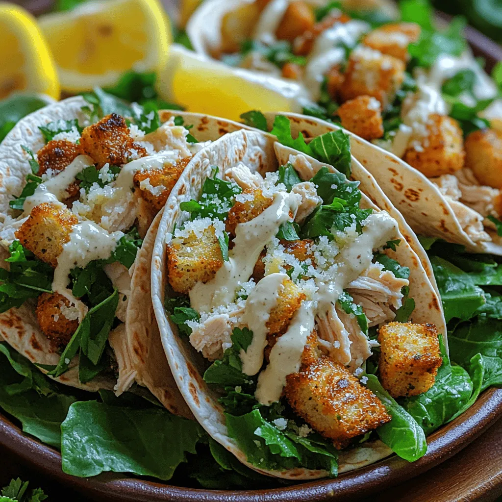 In the realm of quick and nutritious meals, Zesty Chicken Caesar Salad Wraps stand out as a delightful option that satisfies both hunger and taste. This recipe combines the beloved elements of a traditional Caesar salad—crunchy romaine lettuce, savory chicken, and creamy dressing—wrapped neatly in a whole wheat tortilla for a portable meal perfect for busy days or casual gatherings. As wellness trends continue to emphasize the importance of fresh, whole foods, this wrap emerges as a fantastic way to enjoy familiar flavors while ensuring you’re also meeting your nutritional needs.