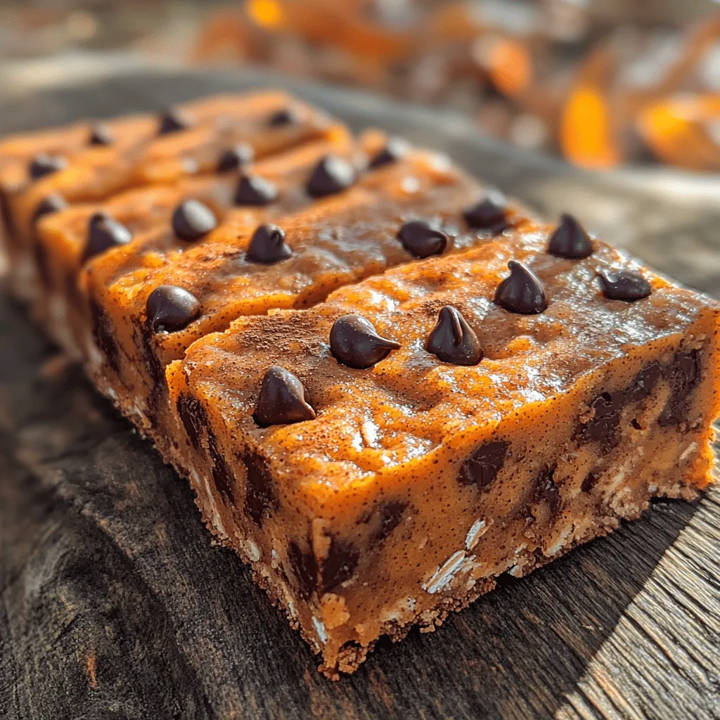 When you take your first bite of Pumpkin Paradise Chocolate Chip Oat Bars, you’ll experience a delightful contrast of flavors and textures. The sweetness of the chocolate chips meets the earthy flavor of pumpkin, creating a rich and satisfying taste experience. Each bite is a reminder of cozy autumn afternoons, where the warmth of spices and the sweetness of chocolate come together in perfect harmony.