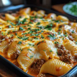 When it comes to hearty and comforting dishes, Creamy Beef Shells Casserole stands out as a crowd-pleaser. This delectable recipe combines the rich flavors of seasoned ground beef, creamy cheeses, and flavorful marinara, all enveloped in tender jumbo pasta shells. Not only does this dish boast an indulgent taste that warms the heart, but it also provides a satisfying meal that's perfect for family dinners or gatherings. Its creamy texture, combined with the savory meat filling, creates a dish that feels like a warm hug on a plate.