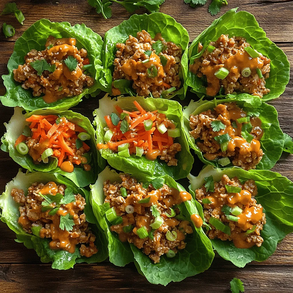 If you're in search of a fresh and vibrant dish that bursts with flavor while also being healthy, look no further than Zesty Thai Chicken Lettuce Wraps. This delightful recipe showcases the essence of Thai cuisine, blending aromatic spices with crisp vegetables and savory ground chicken, all wrapped in refreshing lettuce leaves. Perfect as a light appetizer, a main course, or even for meal prep, these wraps are not only versatile but also a wholesome option for any occasion.