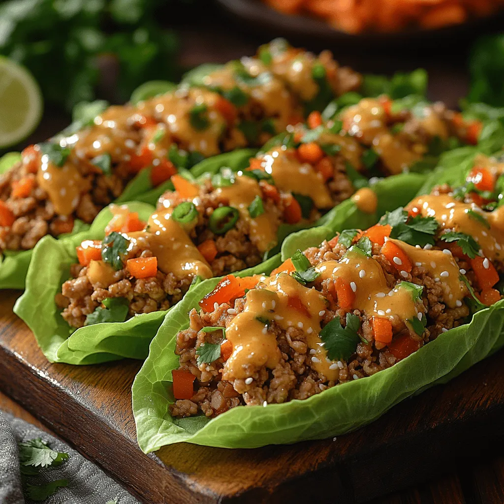 If you're in search of a fresh and vibrant dish that bursts with flavor while also being healthy, look no further than Zesty Thai Chicken Lettuce Wraps. This delightful recipe showcases the essence of Thai cuisine, blending aromatic spices with crisp vegetables and savory ground chicken, all wrapped in refreshing lettuce leaves. Perfect as a light appetizer, a main course, or even for meal prep, these wraps are not only versatile but also a wholesome option for any occasion.