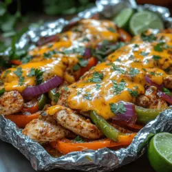 Every ingredient plays a crucial role in crafting the delightful flavors and textures of Sizzling Baked Chicken Fajita Foil Packs. Understanding these components can help you appreciate the dish even more and allow you to make informed choices when preparing it.