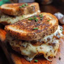 The foundation of any great grilled cheese sandwich lies in its ingredients. While the classic version typically calls for basic white bread and American cheese, the Gourmet Truffle Grilled Cheese Sandwich invites you to explore a more sophisticated flavor profile. Let’s take a closer look at the essential components that make this sandwich a true gourmet delight.