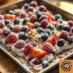 In recent years, there has been a noticeable shift towards healthier dessert options, with many people seeking ways to satisfy their sweet cravings without compromising their nutritional goals. The trend of creating delightful, yet guilt-free treats has soared, and one such recipe that stands out is Berry Bliss Frozen Yogurt Bark. This vibrant and refreshing dessert not only caters to your taste buds but also brings a wealth of nutritional benefits through its natural ingredients.