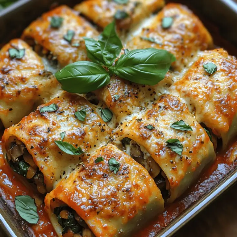 To create the best Mushroom & Spinach Lasagna Rolls, it’s essential to understand the key ingredients that contribute to both flavor and nutrition.