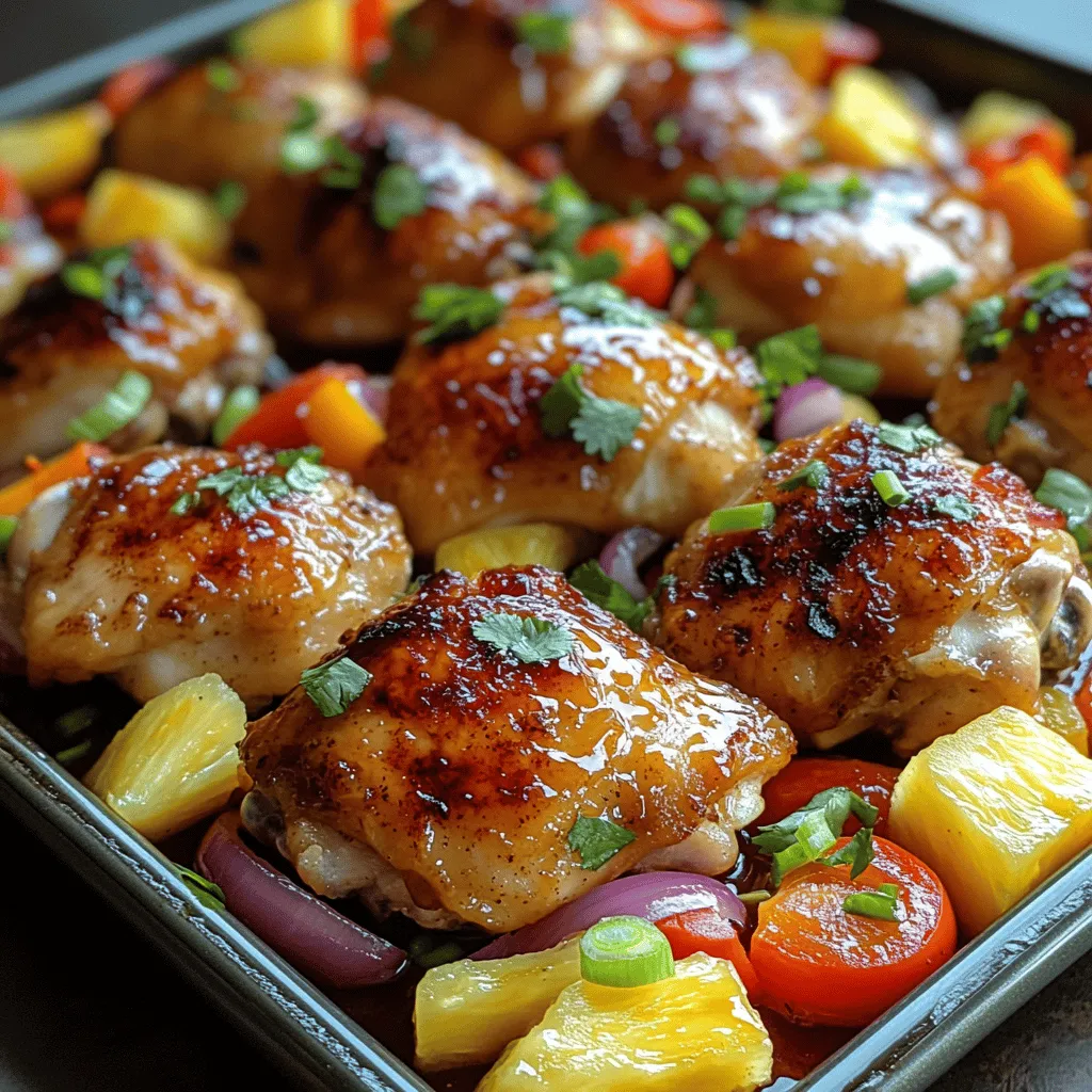 When crafting the perfect Tropical Sheet Pan Hawaiian Chicken, the quality and freshness of the ingredients play a crucial role. Here’s a closer look at the key components that come together to create this delectable dish.