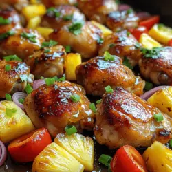 When crafting the perfect Tropical Sheet Pan Hawaiian Chicken, the quality and freshness of the ingredients play a crucial role. Here’s a closer look at the key components that come together to create this delectable dish.
