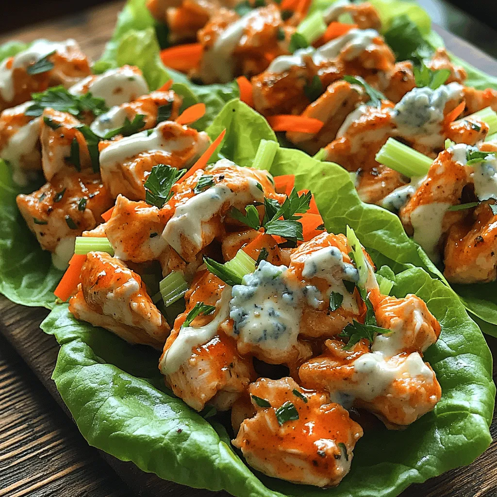 Lettuce wraps have emerged as a popular meal option, celebrated for their versatility and health-focused appeal. They serve as a fantastic alternative to traditional wraps and sandwiches, allowing you to enjoy your favorite flavors while keeping calories in check. One of the most beloved flavor profiles that pairs beautifully with lettuce wraps is the spicy, tangy, and savory taste of buffalo chicken. This recipe for Spicy Buffalo Bliss Lettuce Wraps reimagines the classic buffalo chicken dish in a light and refreshing format that is perfect for various occasions, whether you're hosting a casual family dinner or preparing snacks for game day gatherings.