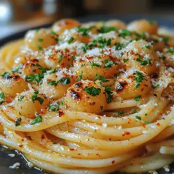 Spaghetti with Heavenly Roasted Garlic Butter is a dish that captivates the heart and soul of pasta lovers everywhere. Its allure lies not just in its simplicity but also in the deeply comforting flavors that come together in a perfect harmony. Imagine a plate of perfectly cooked spaghetti coated in a rich, buttery sauce infused with the sweet, mellow notes of roasted garlic. This dish is a delightful reminder of how a few quality ingredients can create something truly extraordinary.