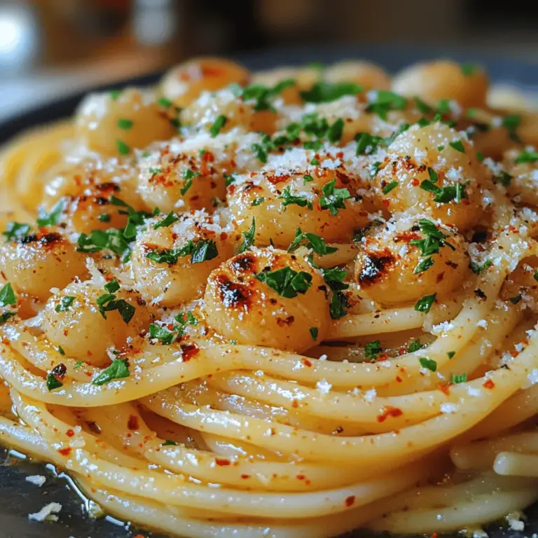 Spaghetti with Heavenly Roasted Garlic Butter is a dish that captivates the heart and soul of pasta lovers everywhere. Its allure lies not just in its simplicity but also in the deeply comforting flavors that come together in a perfect harmony. Imagine a plate of perfectly cooked spaghetti coated in a rich, buttery sauce infused with the sweet, mellow notes of roasted garlic. This dish is a delightful reminder of how a few quality ingredients can create something truly extraordinary.