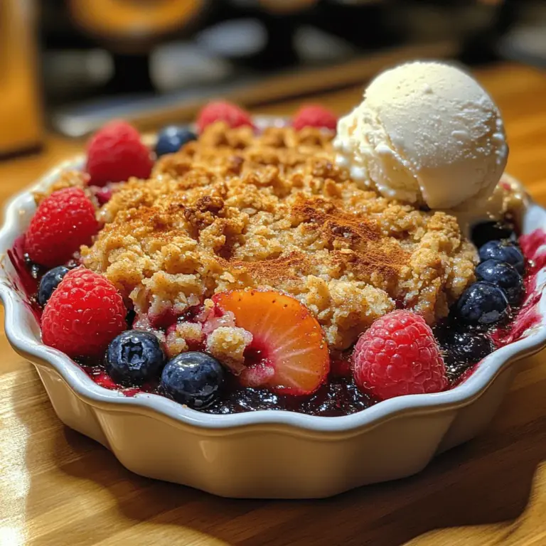 As the sun shines brighter and the days grow longer, summer brings with it an abundance of fresh, vibrant fruits that are perfect for creating delightful desserts. Among the most beloved summer treats is the fruit crumble, a dish that combines tender, juicy fruits with a crisp, buttery topping. The Summer Berry Bliss Crumble stands out as a quintessential summer dessert, celebrating the season's bounty with its refreshing flavors and delightful textures.