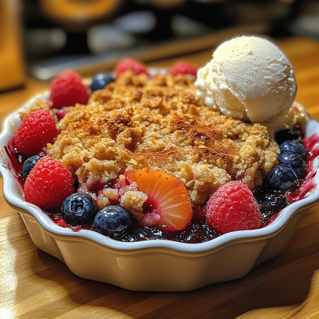 Summer Berry Bliss Crumble Recipe