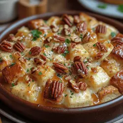 When it comes to comfort food, few desserts can rival the rich and indulgent experience of bread pudding. This Buttery Caramel Pecan Bread Pudding takes that classic dish and elevates it to a whole new level with its creamy texture, warm caramel sauce, and the irresistible crunch of pecans. Perfect for family gatherings, holiday celebrations, or simply as a sweet treat to enjoy at home, this recipe is a must-try for anyone who loves a deliciously decadent dessert.