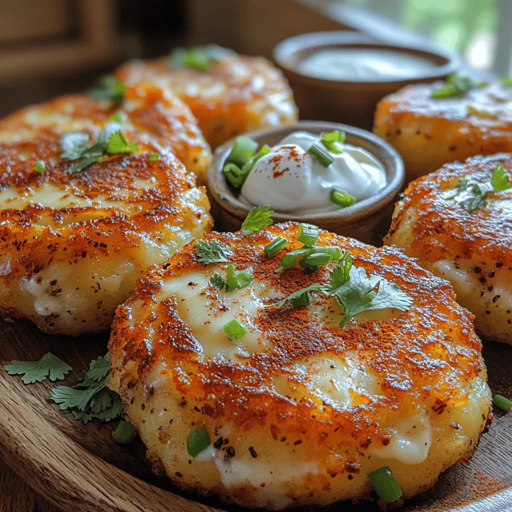 Crispy potato cakes are a beloved comfort food that combines a satisfying crunch with a soft and creamy interior, making them an irresistible choice for both appetizers and side dishes. Among the many variations of potato cakes, the Crispy Pepper Jack Potato Cakes stand out for their distinct flavor profile and delightful texture. This recipe offers a harmonious blend of creamy mashed russet potatoes and the zesty kick of pepper jack cheese, creating a savory treat that is sure to impress family and friends alike.