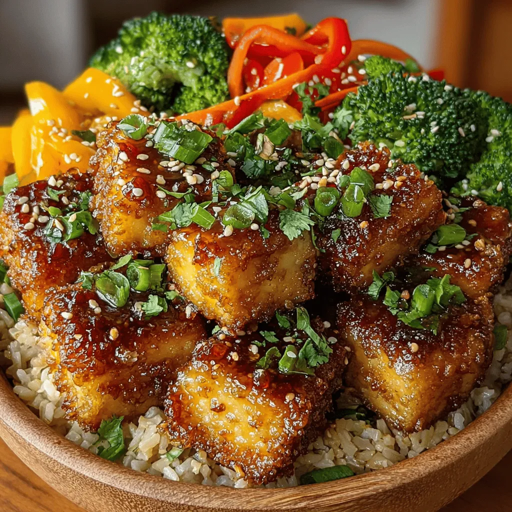 Dive into the vibrant world of plant-based cuisine with our Crispy Garlic Tofu Bowls. This recipe not only delights the palate but is brimming with nutritional benefits, making it an excellent choice for anyone aiming to incorporate more wholesome options into their daily meals. Featuring golden, crispy tofu paired with a medley of colorful vegetables and a savory garlic sauce, these bowls are designed to satisfy your cravings while keeping your health in check. Whether you’re a seasoned vegan or simply looking to explore the benefits of plant-based eating, this dish offers a delicious and fulfilling experience.