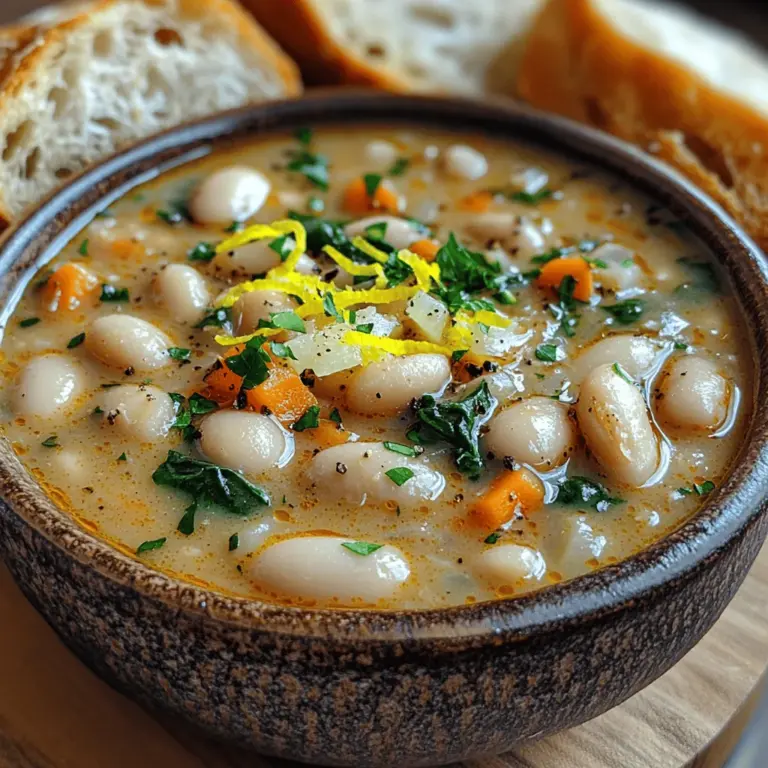 Simmering is a crucial step in the preparation of Creamy Tuscan White Bean Soup. This gentle cooking method allows the ingredients to meld together, creating a harmonious blend of flavors. When you bring your soup to a gentle simmer, you’re not only heating it through but also allowing the aromatic vegetables, herbs, and spices to infuse the broth, enhancing the overall taste of the dish.