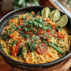 If you're searching for a dish that tantalizes the taste buds while offering a comforting, savory experience, look no further than Spicy Curry Coconut Noodle Stir Fry. This vibrant recipe combines the rich, creamy essence of coconut milk with the aromatic and spicy notes of red curry paste, resulting in a stir-fry that is as satisfying as it is colorful. Whether you're a fan of Asian cuisine or simply looking to spice up your weeknight dinners, this dish promises to deliver a delightful culinary adventure.