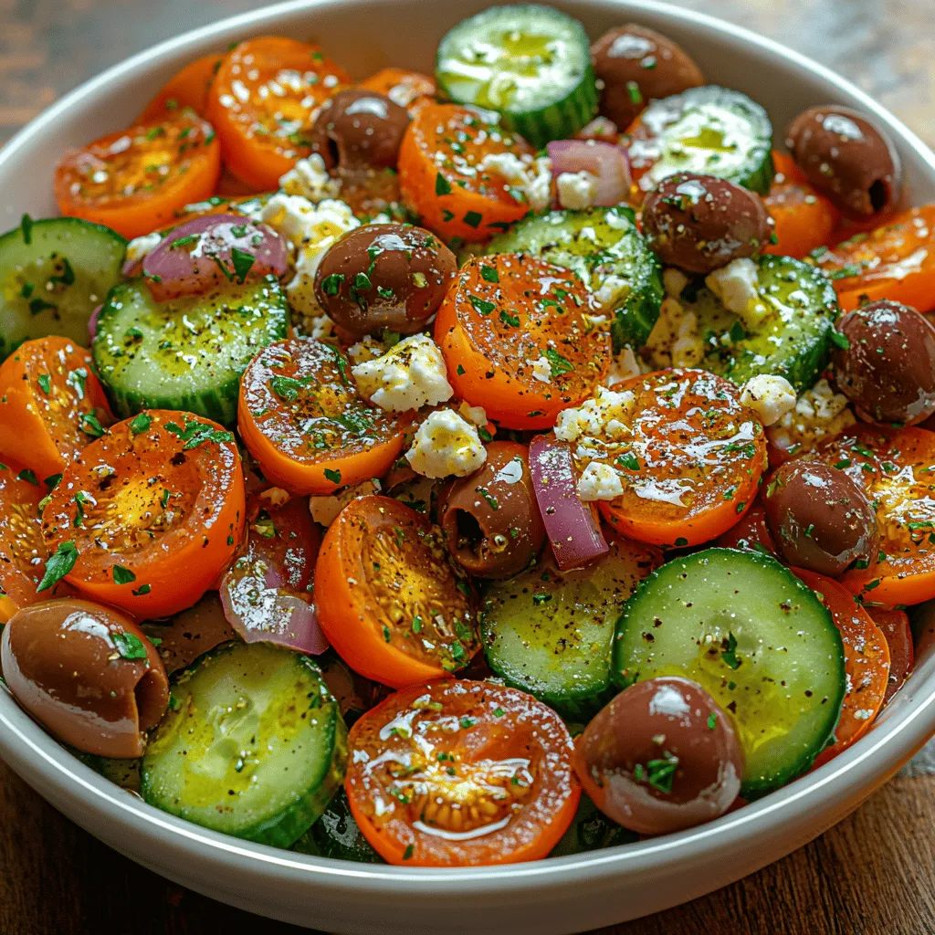 Greek cuisine is celebrated worldwide for its robust flavors and emphasis on fresh, healthy ingredients. Rooted in centuries of tradition, it showcases a variety of dishes that highlight the Mediterranean diet's health benefits. One such dish that embodies this ethos is the Zesty Greek Cucumber Tomato Salad. This vibrant salad is not only a staple in Greek households but also a versatile option perfect for gatherings, picnics, or a light dinner at home. Its refreshing taste and colorful presentation make it an appealing choice for any occasion.